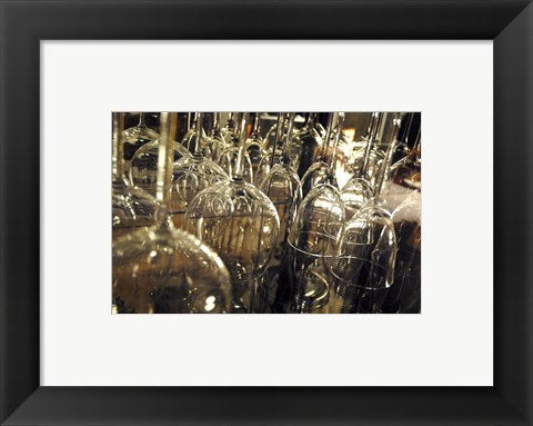 Framed Art Wine Glasses Wall Decor 18x24 Artwork