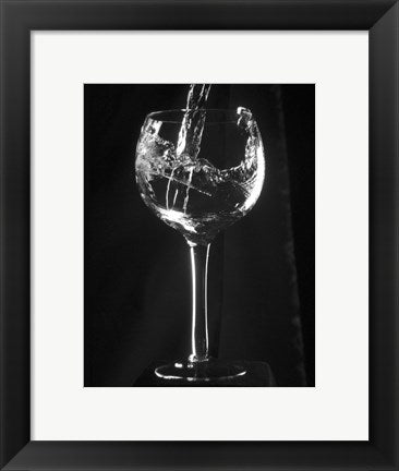 Framed Art Wine Glass Wall Decor 18x24 Artwork