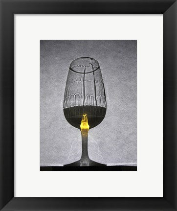 Framed Art Glass of Wine Wall Decor 18x24 Artwork