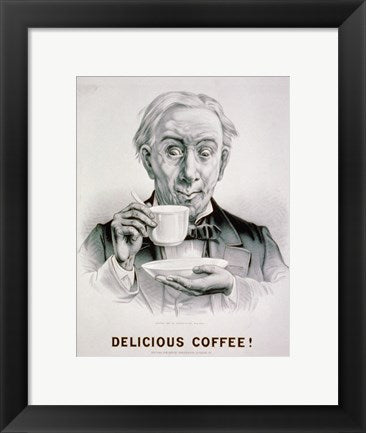Framed Art Delicious Coffee! Framed Art for your Home Wall Decor 18x24 Artwork