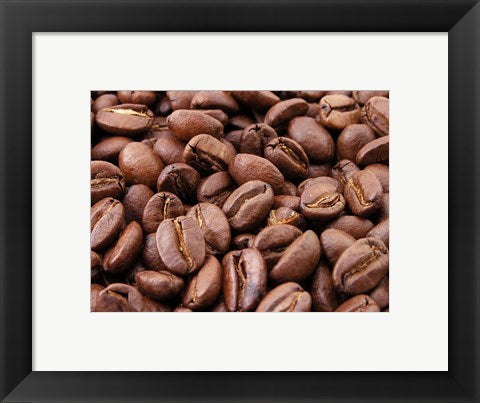 Framed Art Roasted Coffee Beans Wall Decor 18x24 Artwork