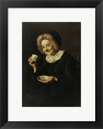 Framed Art Coffee Drinker Framed Art for your Home Wall Decor 18x24 Artwork