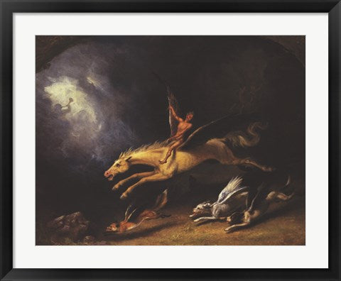 Framed Art The Fox Hunter's Dream by William Holbrook Beard Wall Decor 18x24 Artwork