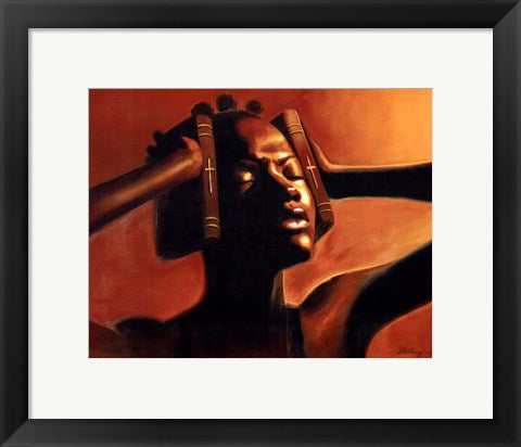 Framed Hear No Evil (female) by Sterling Brown | 11 x 14