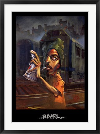 Framed Bua 420 by Justin Bua | 34 x 24
