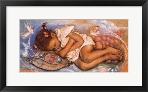 Framed Angel Dream by Essud Fungcap | 10 x 20