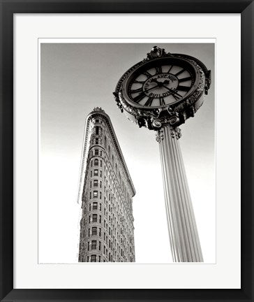 Framed Flatiron Clock by Phil Maier | 21 x 17