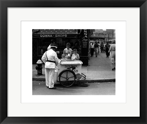 Framed Art Good Humor Ice Cream Man by Nat Norman | 14 x 18