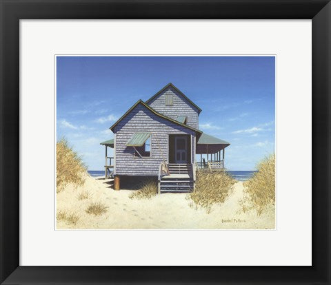 Framed Art Oceanfront Bungalow by Daniel Pollera | 11 1/2 x 14 1/2