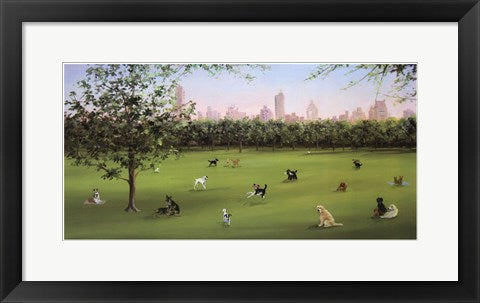 Framed Tails of Central Park by Carol Saxe | 10 1/2 x 20 1/2
