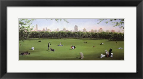 Framed Sunday in the Park by Carol Saxe | 8 1/2 x 20 1/2