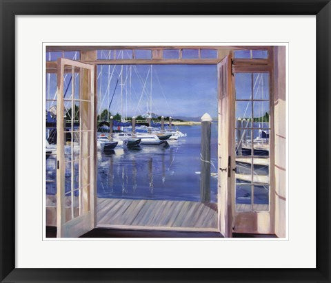 Framed Reflections, Marina Mill Creek by Carol Saxe | 17 x 21