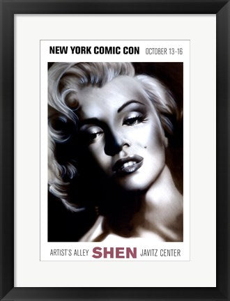 Framed Marilyn, Silver by Shen | 20 x 13 7/8