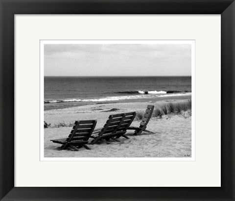 Framed Art Seaside Seating by Eve Turek | 11 x 14