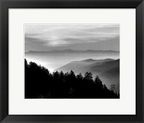 Framed Art Smoky Mountains 12 1/2 x 12 1/2