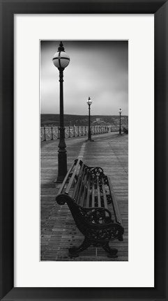Framed Bench on the Boardwalk 20 1/2 x 8 1/2