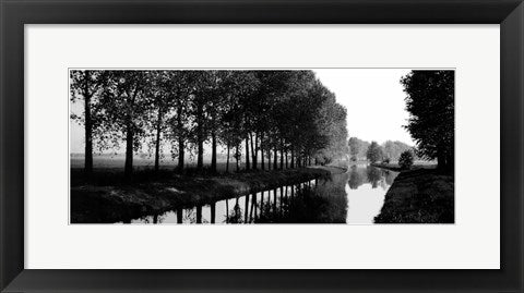 Framed Basque Canal 8 x 20