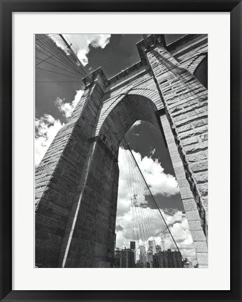 Framed Brooklyn Bridge Arch 24 1/2 x 18 1/2