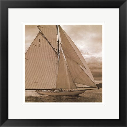 Framed Art All Sails Unfurled 13 x 13
