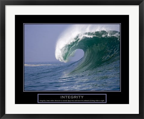 Framed Art Frame Art Integrity - Wave Wall Decor 18x24 Artwork