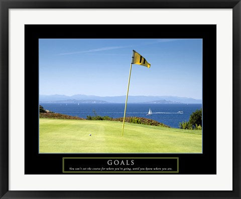 Framed Art Goals-Golf Wall Decor 18x24 Artwork