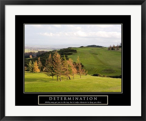 Framed Art Determination-Golf Framed Art for your Home Wall Decor 18x24 Artwork