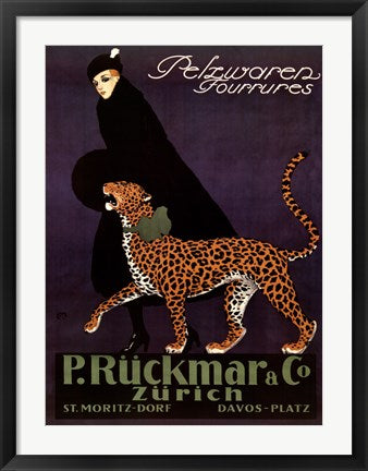 Framed Art P Ruckmar C, 1910 by Ernest Montaut Wall Decor 18x24 Artwork