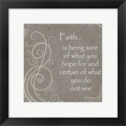 Framed Art Faith Quote Framed Art for your Home Wall Decor 18x24 Artwork