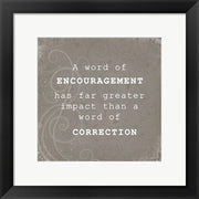 Framed Art Encouragement Correction Wall Decor 18x24 Artwork