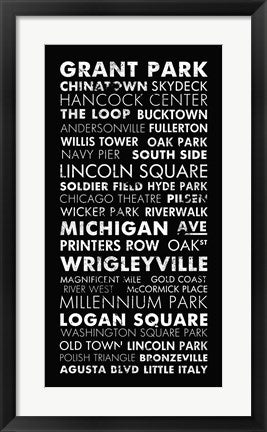 Framed Art Chicago Cities II by Veruca Salt Wall Decor 18x24 Artwork