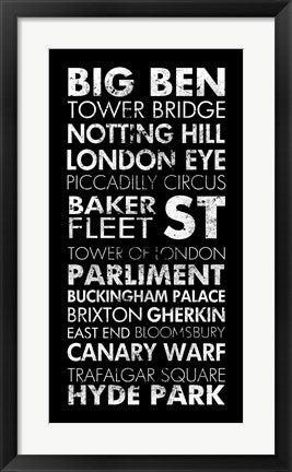 Framed Art London II by Veruca Salt Wall Decor 18x24 Artwork