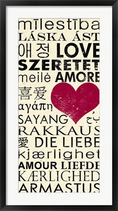Love Around the World with Red Boarder by Veruca Salt