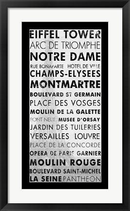 Framed Art Paris III by Veruca Salt Wall Decor 18x24 Artwork