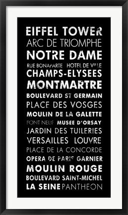 Framed Art Paris IV by Veruca Salt Wall Decor 18x24 Artwork
