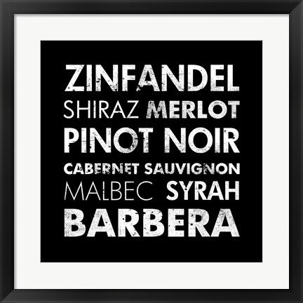 Framed Art Red Wine II by Veruca Salt Wall Decor 18x24 Artwork