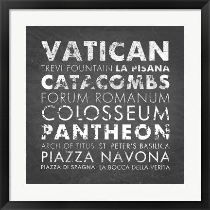 Framed Art Rome by Veruca Salt Wall Decor 18x24 Artwork