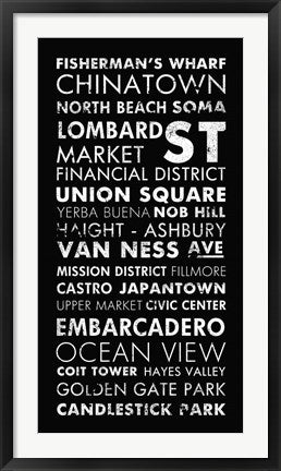 Framed Art San Francisco II by Veruca Salt Wall Decor 18x24 Artwork
