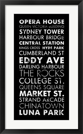 Framed Art Sydney II by Veruca Salt Wall Decor 18x24 Artwork