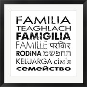 Framed Art Family Square by Veruca Salt Wall Decor 18x24 Artwork