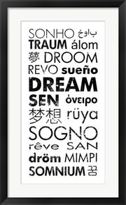 Framed Art Dream Languages by Veruca Salt Wall Decor 18x24 Artwork
