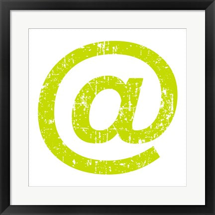 Framed Art Lime Ampersat by Veruca Salt Wall Decor 18x24 Artwork