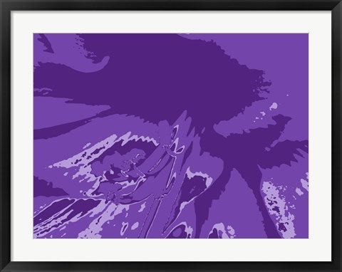 Framed Art Frame Art Amaryllis Pistils up close on Purple by George Dilorenzo Wall Decor 18x24 Artwork