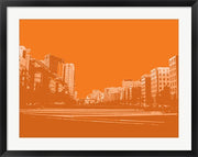 City Block on Orange by George Dilorenzo