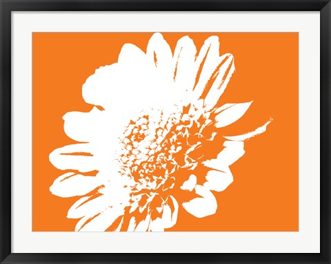 Framed Art Orange Mum by George Dilorenzo Wall Decor 18x24 Artwork