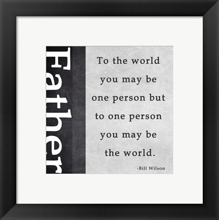Framed Art You May Be the World by Veruca Salt Wall Decor 18x24 Artwork