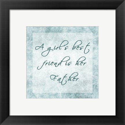 Framed Art A Girl's Best Friend by Veruca Salt Wall Decor 18x24 Artwork