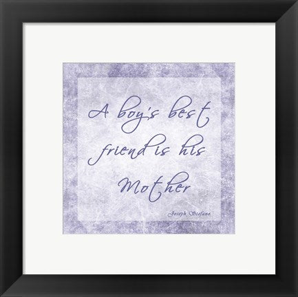 Framed Art A Boy's Best Friend by Veruca Salt Wall Decor 18x24 Artwork