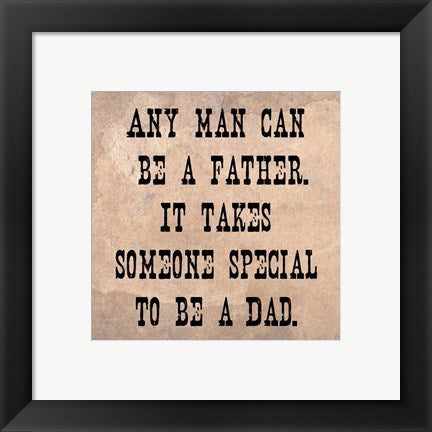 Framed Art Any Man Square by Veruca Salt Wall Decor 18x24 Artwork