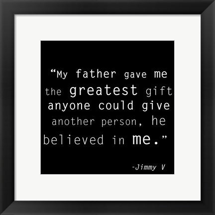 Framed Art The Greatest Gift by Veruca Salt Wall Decor 18x24 Artwork