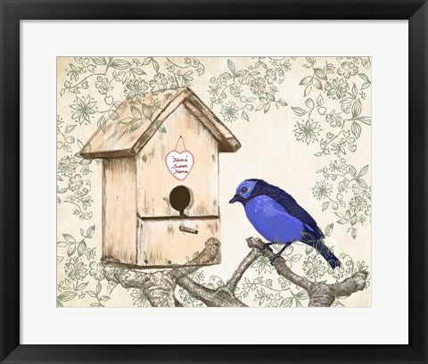 Framed Art Home Sweet Home by Veruca Salt Wall Decor 18x24 Artwork